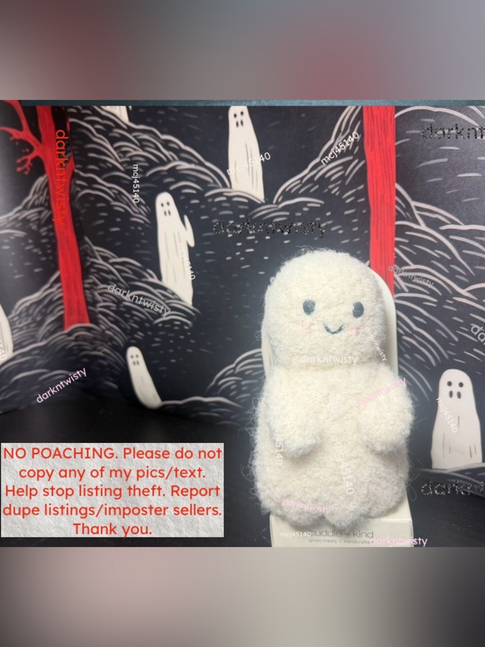 BNWT CUDDLE + KIND IVORY GHOST DEPT STORE CARDED